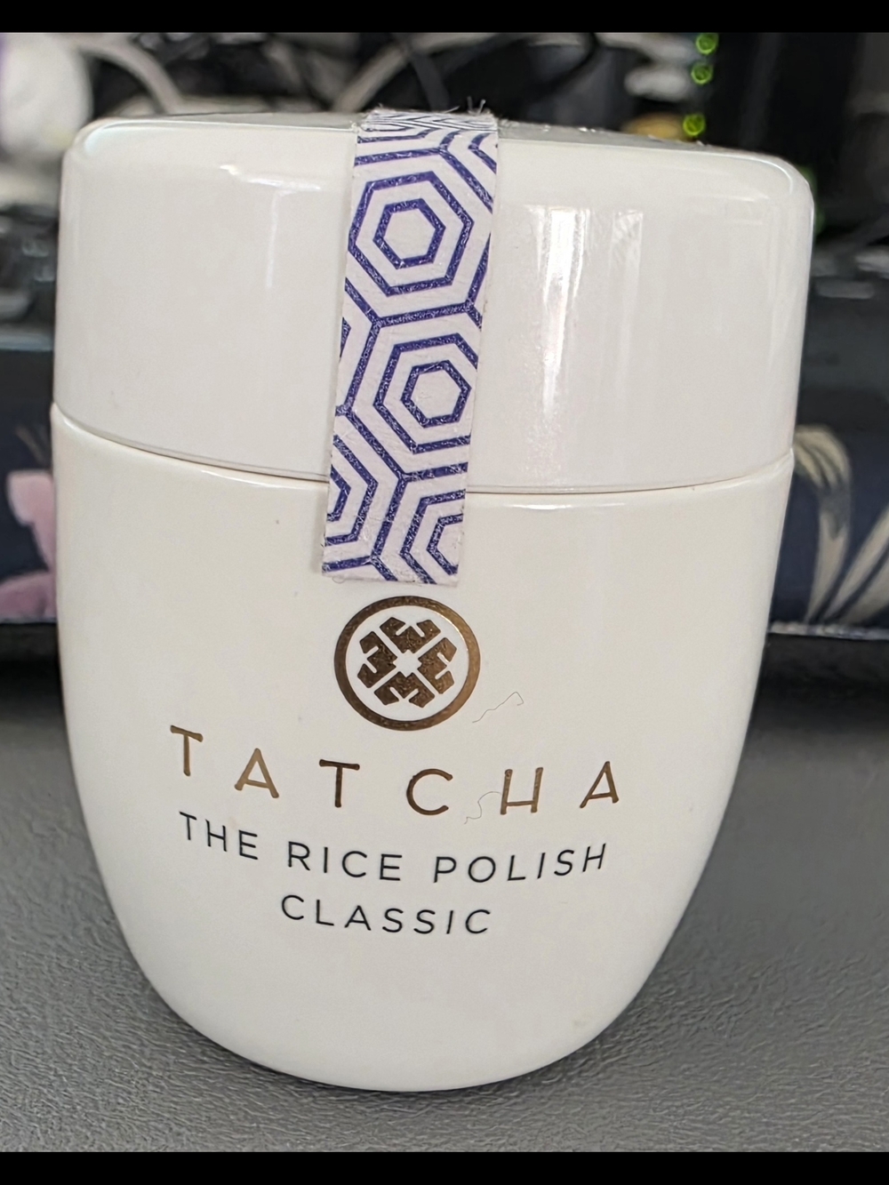 Tatcha Foaming Enzyme Powder - White & Navy Accents